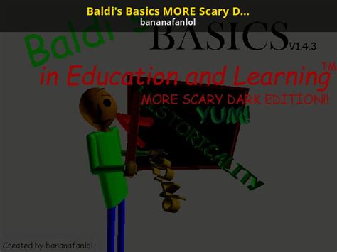 Image result for Baldi Horror Mods