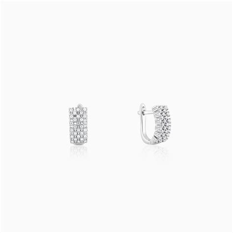 Silver Sparkling Shine Hoop Earrings – GIVA Jewellery