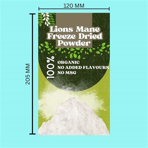 Entry #29 by NismyAtWork for Lions Mane Freeze Dried Powder Food ...