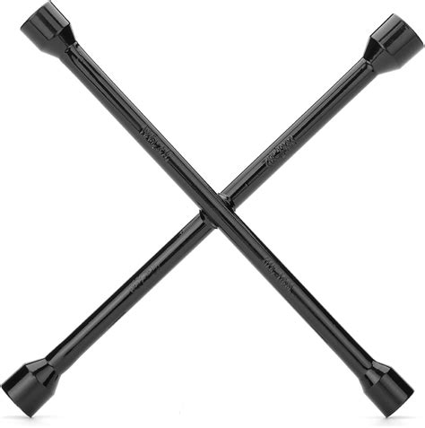 Amazon.com: Bates 14 Inch 4 Way Lug Wrench - Black Tire Iron, Car Cross ...