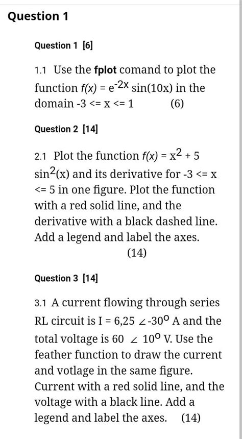 MATLAB Fplot Examples 的图像结果