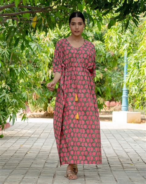 Buy Cotton Kaftan Dress For Women Online At Phutari