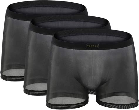 Men's See Through Shorts Transparent Boxer India | Ubuy