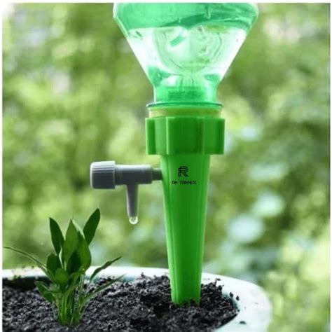 RK Trends Plant Watering Spikes with Flow Control Valve, Automatic Drip ...
