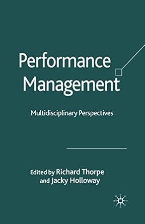 Buy Performance Management: Multidisciplinary Perspectives Book Online ...