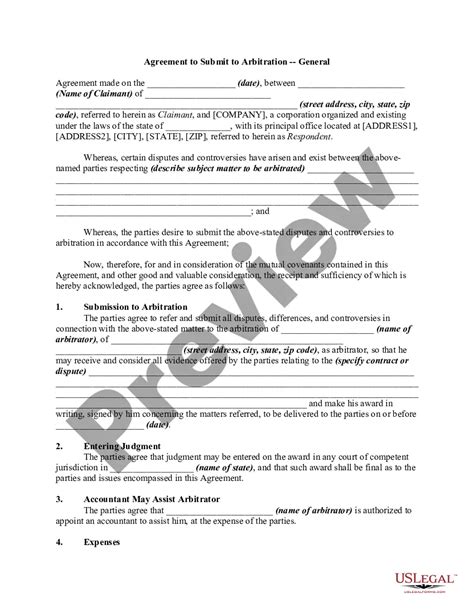Michigan Agreement to Submit to Arbitration - General | US Legal Forms