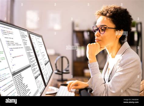 Image result for African Woman Coding at Computer