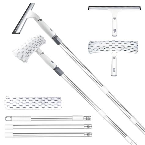 ITTAHO Squeegee for Window Cleaning,12"Squeegee and 11"Microfiber ...