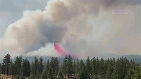 Evacuations continue amid Lake Spokane Fire response progress | krem.com