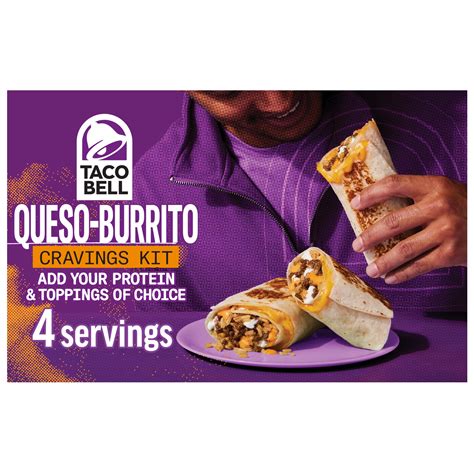 Taco Bell Queso-Burrito Cravings Kit, 21.5 oz Box - Walmart.com
