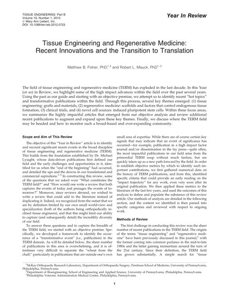 Tissue Engineering Journal 的图像结果