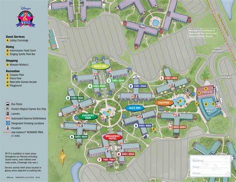 All Star Music Resort Map - KennythePirate.com