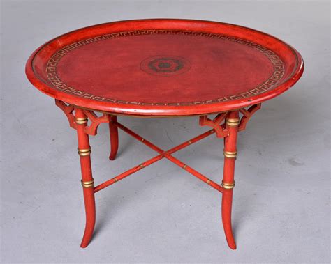 Chinoiserie Style Red Side Table For Sale at 1stDibs | red side tables