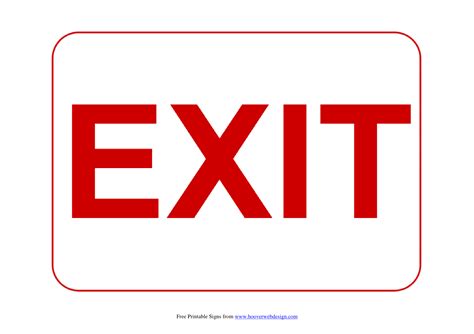 Image result for Exit Signs