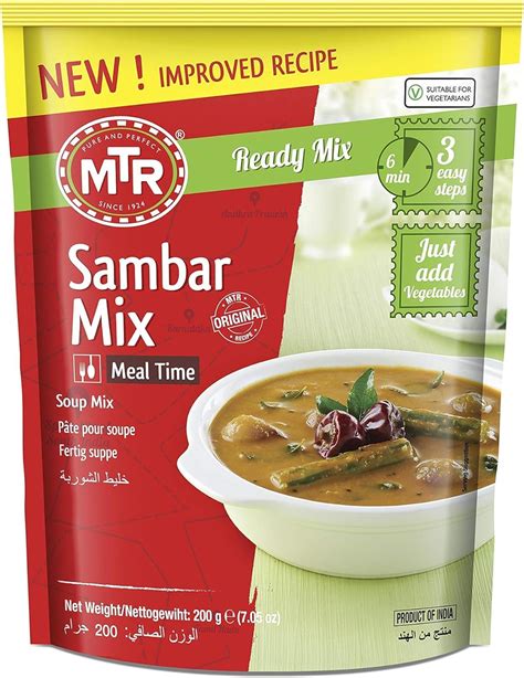 MTR Instant Sambar Mix 180g : Amazon.in: Grocery & Gourmet Foods