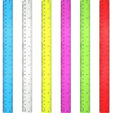 2025 New30 Pack Clear Ruler Plastic Rulers 12 Inch Transparent Assorted ...