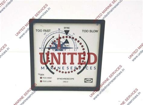 DEIF RELAY SYNCHROSCOPE CSQ-2 MARINE 415V | United Marine Services