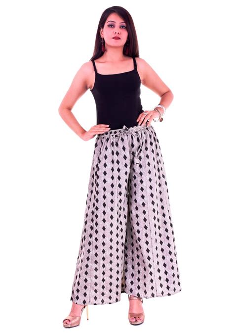 Buy Nisha Exports Cotton Kali Designer Palazzo Pants Beautiful ...