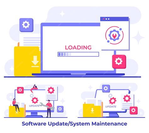 System maintenance error fixing trouble device updating system under ...