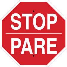 Bilingual Stop Sign | Brady | BradyIndia.co.in