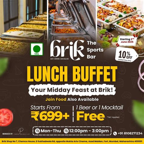 Menu at Brik - The Sports Bar, Mumbai