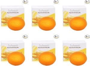 Modicare Sofwash Glecerine and honey Soap Bar, Pack of 6, 100g each ...