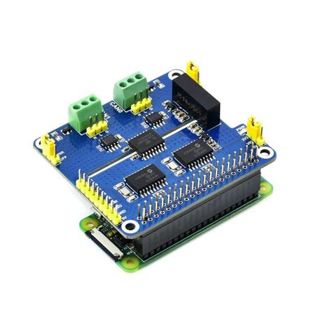 Waveshare 2-Channel Isolated CAN Expansion HAT for Raspberry Pi, Dual ...