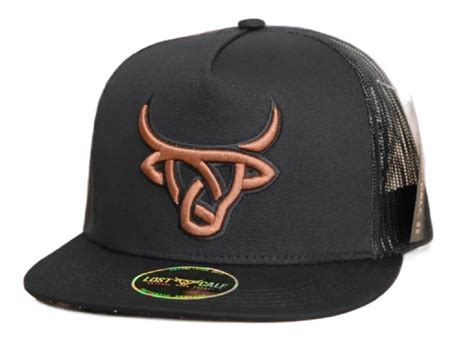 BLACK BROWN 3D STITCH LOGO LAZO LOST CALF