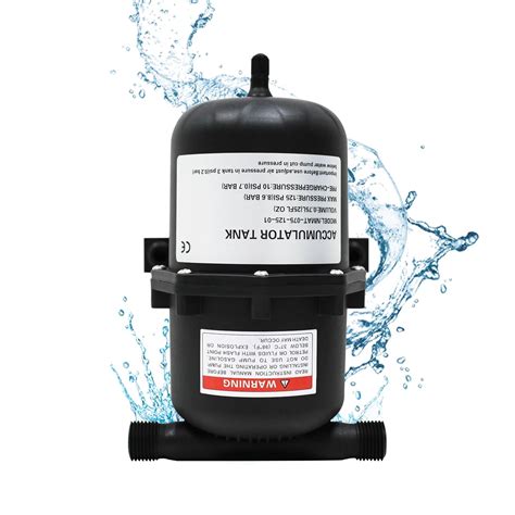 RV Water Accumulator Tank, Pre-Pressurized Accumulator Tank 0.75L Max ...