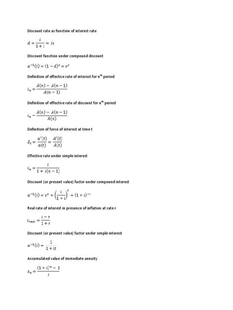 Financial Maths Formulas 的图像结果