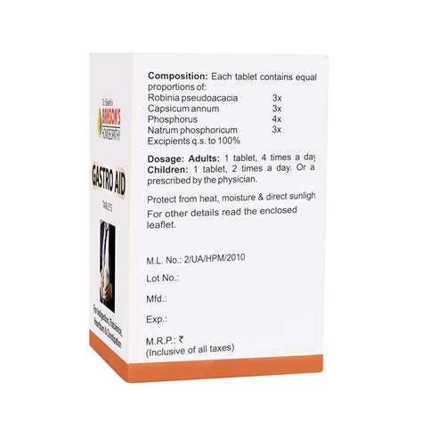Buy Bakson's Gastro Aid, 75 Tablets | 19 Minutes Delivery | Apollo Pharmacy