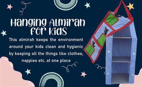 Srim Hanging Foldable Baby Almirah Collapsible Wardrobe, 95 x 35x 25 ...