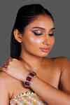 Buy Red Stones Square Embellished Bracelet by Studio6 Jewels Online at ...