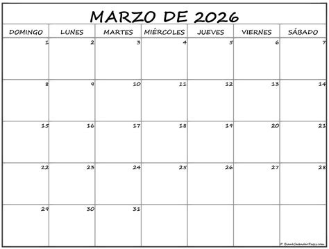 marzo de 2025 calendario gratis | Calendario marzo