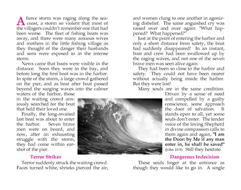 Gospel Tract, Almost, but Lost! Don't Delay Story Sea (#2212) - Bible ...