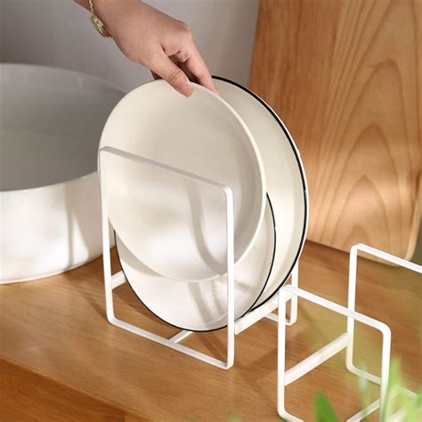 ARHAT ORGANIZERS Carbon Steel Plate Rack | Stand |Tabletop, Floor ...