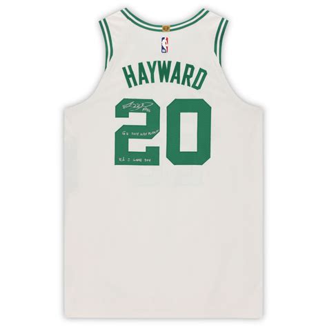 Gordon Hayward Boston Celtics Autographed & Inscribed Game-Used Nike ...