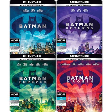 Batman Anthology: 4 Movies Collection - Batman (1989) + Batman Returns ...
