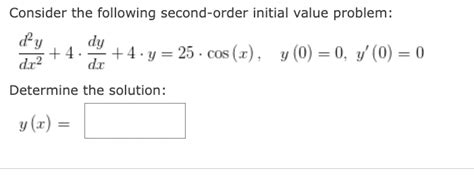 Image result for 2nd Order Initial Value Problem