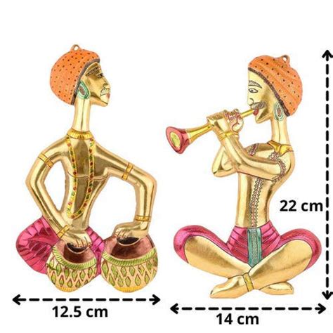 Rajasthani Multicolor Musicians Metal Wall Hanging – ArtyCraftz ...