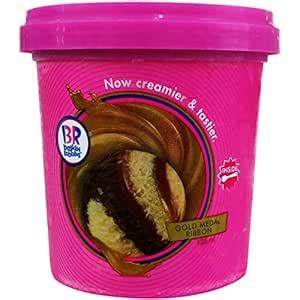 Baskin Robbins Gold Medal Ribbion Ice Cream Cup, 125ml : Amazon.in ...