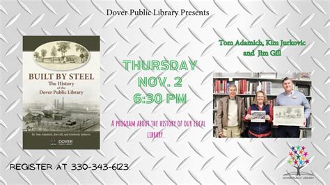 Built by Steel, Dover Public Library, 2 November 2023 | AllEvents.in