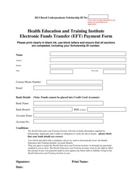 Fillable Online health nsw gov Electronic Fund Transfer (EFT) payment ...