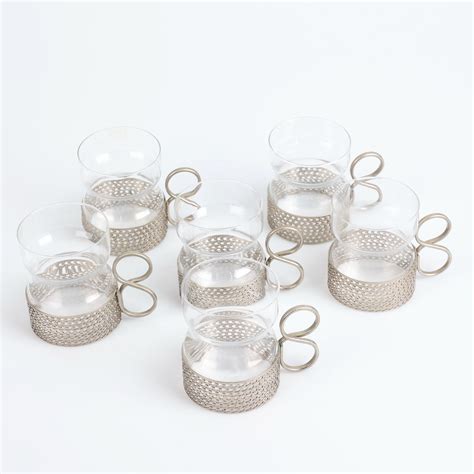 Images for 2816858. TIMO SARPANEVA. Glass with holder, 6 pcs., Tsaikka ...