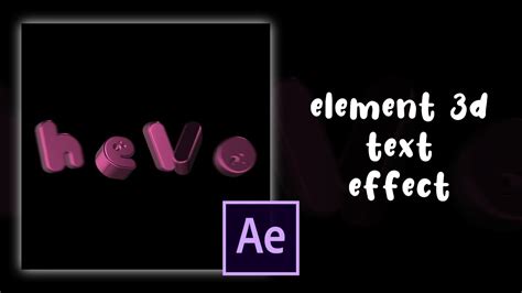 Image result for Element 3D Text Tutorials
