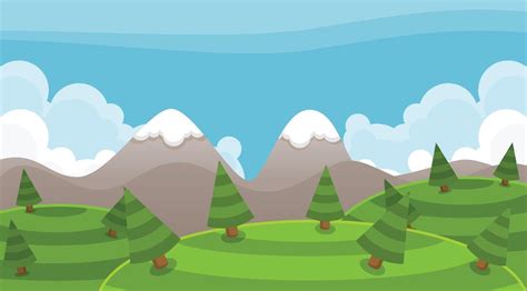 Cartoon Landscape Vector 的图像结果