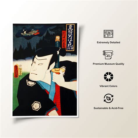One of the Portraits of Actors by Toyohara Kunichika 10: Buy Japanese ...