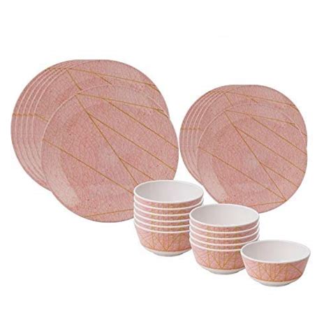 Buy St Stehlen Crackle Gold Collection, 100% Pure Melamine, Dishwasher ...