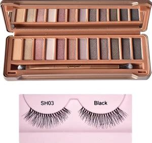 GlamGals HOLLYWOOD-U.S.A 12 color Eye Shadow palette with Reusable ...