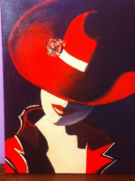 Woman With Hat Painting